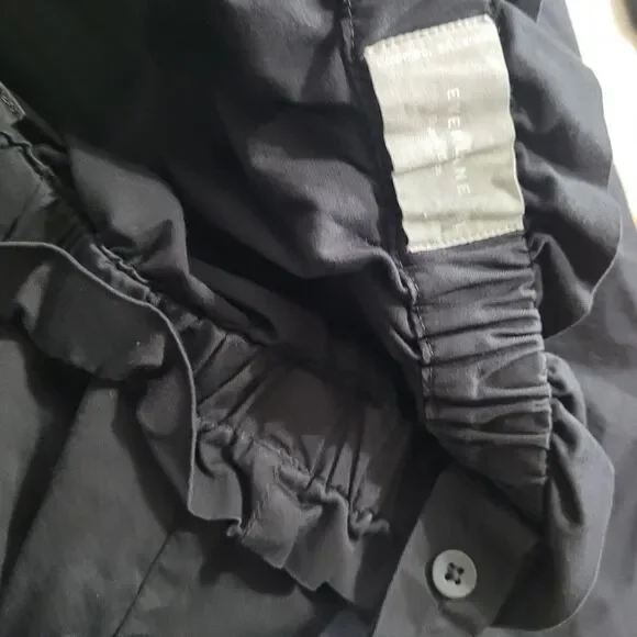 Everlane size XL Dress shift adjsutable straps elastic stretch open button - Picture 8 of 12